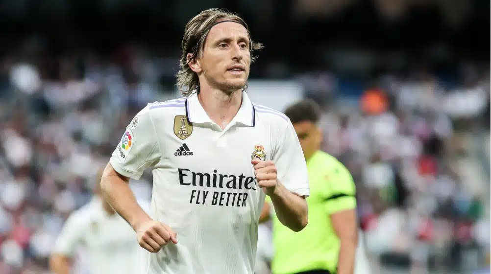 Real Madrid Modric before starting Swansea City has no