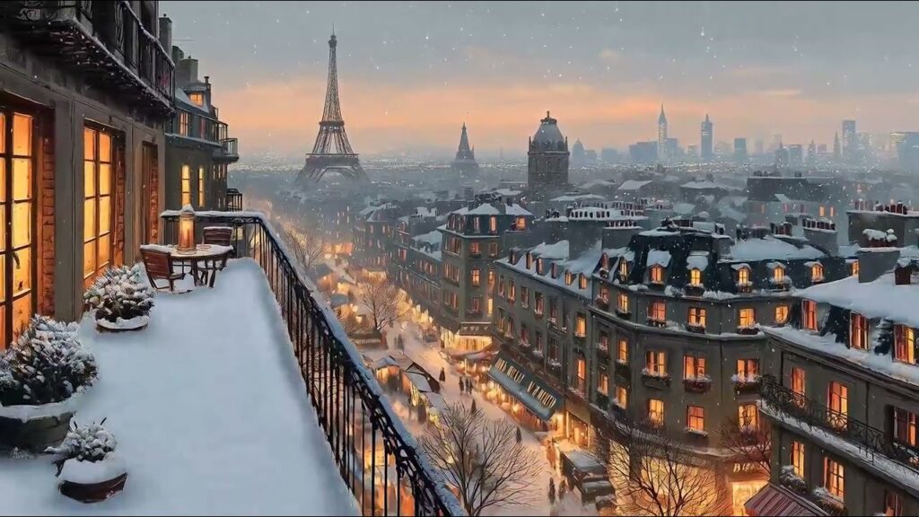 French Vintage Jazz Eiffel Tower Balcony 1024x576 1